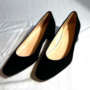 J. Crew Black Suede Pumps